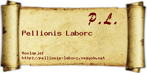 Pellionis Laborc névjegykártya